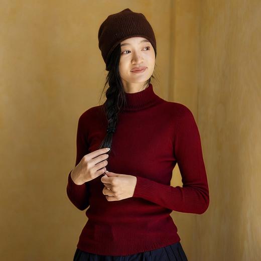 特绽放713/超模扬子纱打底衫半高领羊毛多色无缝一体高领毛衫毛衣 商品图0