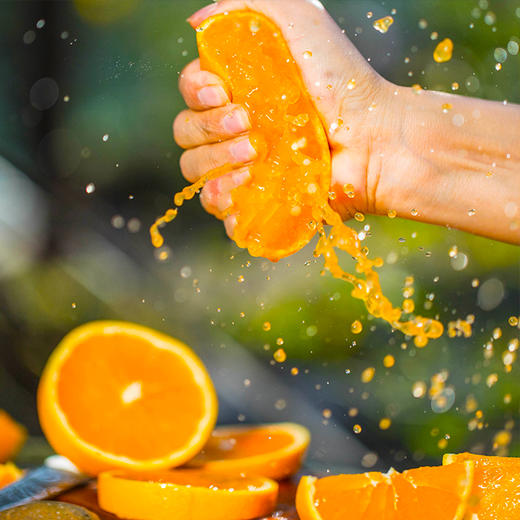 🍊这颗橙子会飙汁！【九月红脐橙】浓郁橙香一咬就爆汁🔥细嫩如果冻，汁水多到能“喝饱”！💦皮薄，淡淡果酸越吃越上瘾 商品图3