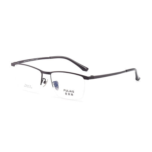 普莱斯光学镜框A6167 经典半框 半钛材质 舒适鼻托 稳固桩头 商务休闲 三色可选 商品图0