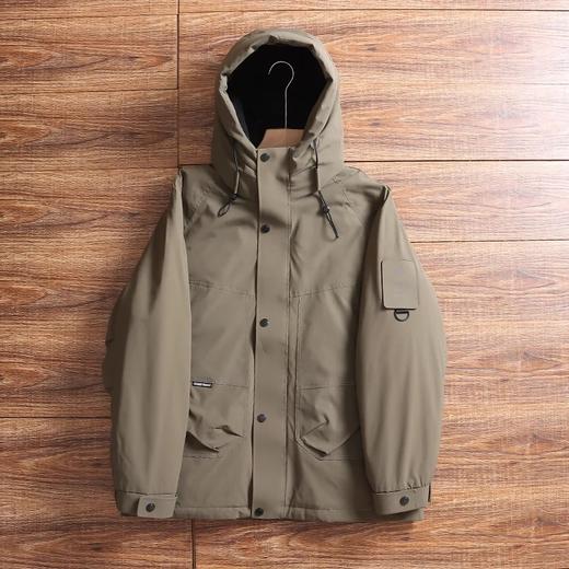 D120402山系户外！加厚防风防水连帽高蓬松冬季男士连帽羽绒服！ 商品图8