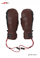 25/26JR嘉锐森歆动系列内护掌防护连指滑雪手套真皮款