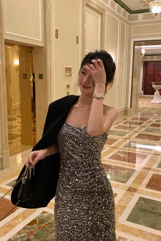 ELLA JADE 高级感亮片晚会修身气质礼服连衣裙 21644 商品图6