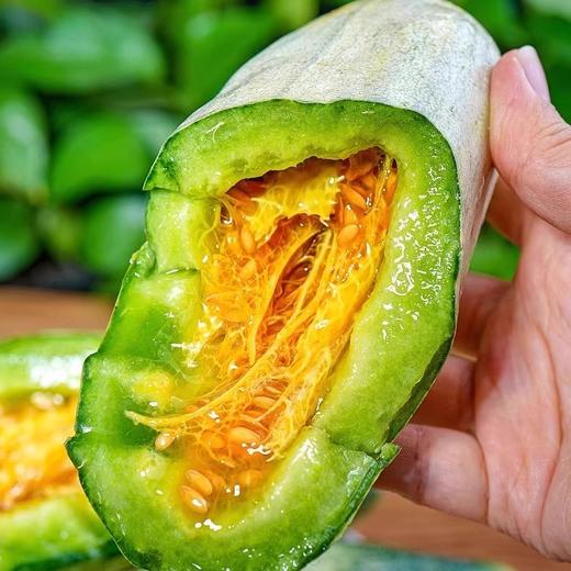 山东羊角蜜甜瓜，瓜肉酥脆爽口，咬下满嘴清甜，蜜香浓郁爆汁！ 商品图5