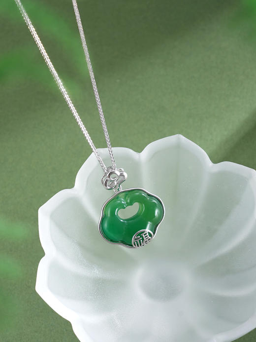 子佩集【福华如意】银S925套链【TL016432】绿玉髓02511 商品图3