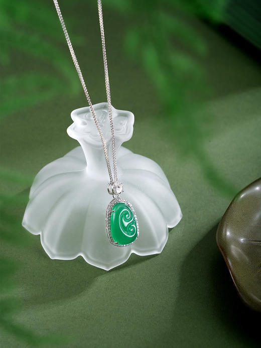 子佩集【清欢如意】银S925套链【TL016430】绿玉髓02511 商品图13