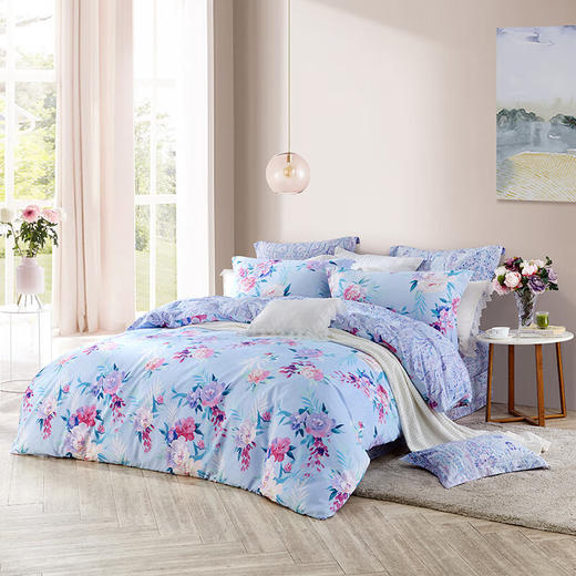 LOVO乐蜗-T-云端花间 床品四件套H 商品图1