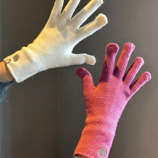 韩国订单！5.3%羊毛针织毛线手套女冬季保暖高级感复古爱心可触屏手套！ 商品图4