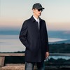 【90鸭绒】罗蒙冬季羽绒服男士中长款翻领干部时尚爸爸装行政风衣男士外套 商品缩略图1