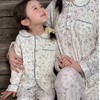 蕾蒂巴蒂【亲子款】北欧风亲子家居服优棉套装 宝宝复古碎花秋冬秋季洋气儿童男女童睡衣长袖纽扣款 商品缩略图5