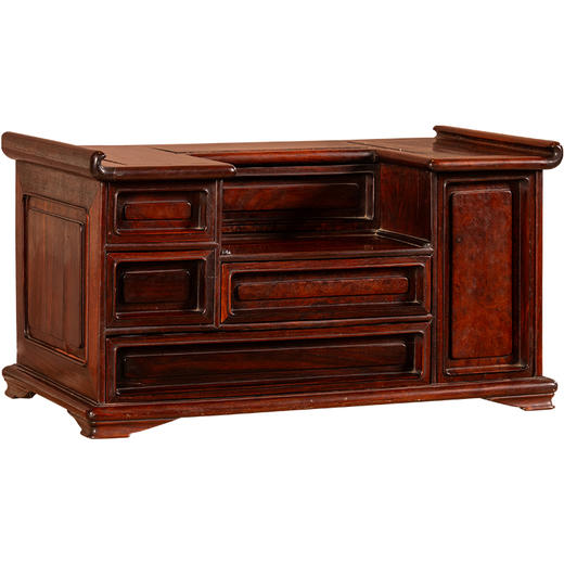 清 红木六屉文房箱 商品图5