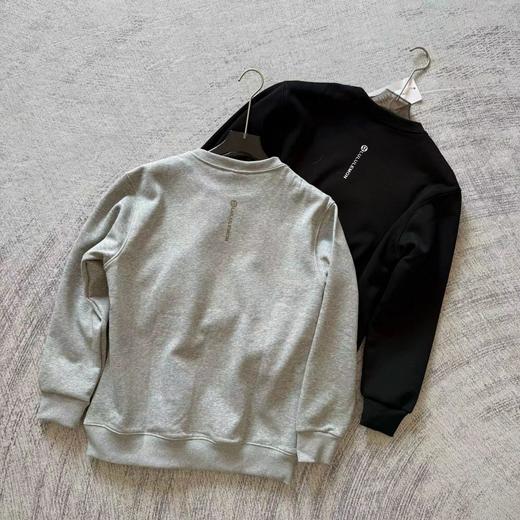 D120407胸前小标运动加绒圆领卫衣冬季打底衫上衣男款 商品图2