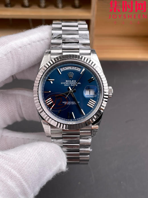 VS配重版 重量180克+ 蓝罗马DD 劳力士星期日历型系列 V2版 丹东3255机 三珠带 男士腕表 日志40mm 商品图0