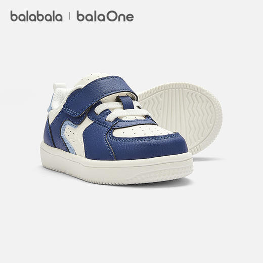 【balaOne】巴拉巴拉童鞋儿童板鞋男女童2025新款春秋透气小白鞋 商品图1