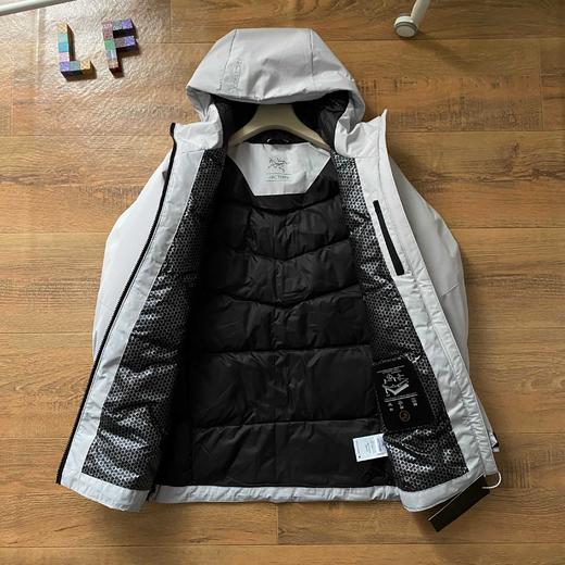 袅家jacket男女商务连帽户外保暖黑科技羽绒服情侣款登山滑雪外套 商品图2