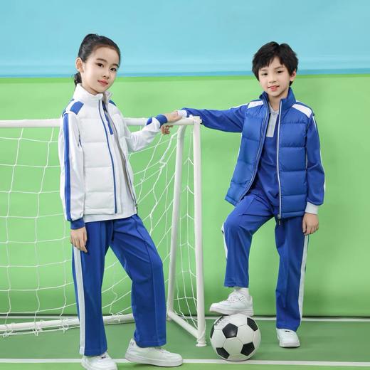 创童特版深圳校服小学生羽绒马甲棉马甲轻盈90白鸭绒秋冬装男女三防面料 商品图2