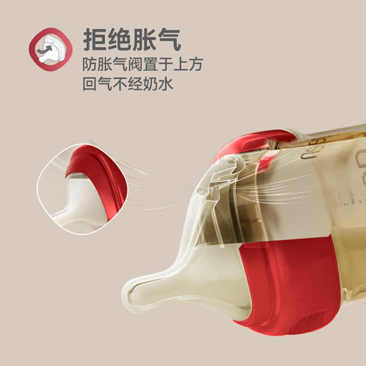 Hegen海格恩 马年纪念款礼盒 奶瓶婴儿新生儿0到6个月防胀气防呛240ml 商品图2