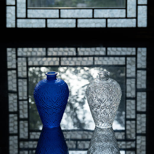 宝蓝如意梅瓶-文人空间原创设计出品 商品图2