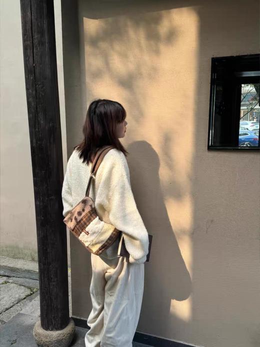 nothe Case布然/HYBL290/「黄油布朗」秋冬毛绒拼接大容量斜挎托特包 商品图3