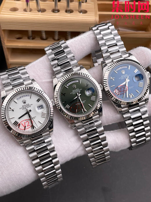 VS配重版 重量180克+ 绿罗马DD 劳力士星期日历型系列 薄荷绿 V2版 丹东3255机 三珠带 男士腕表 日志40mm 商品图11