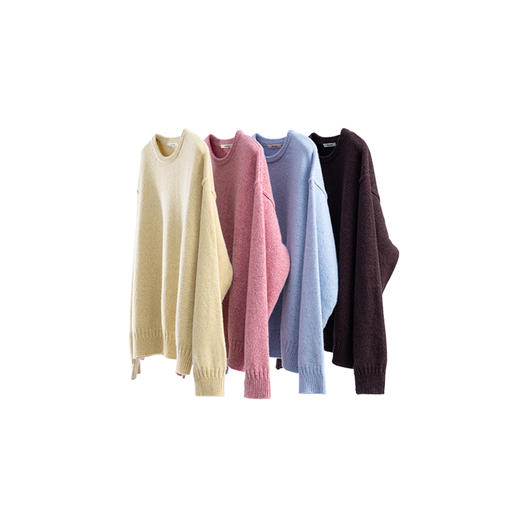 特绽放776朵/真心针织衫·四色纯羊毛衫彩点宽松打底衫可外穿毛衣 商品图4