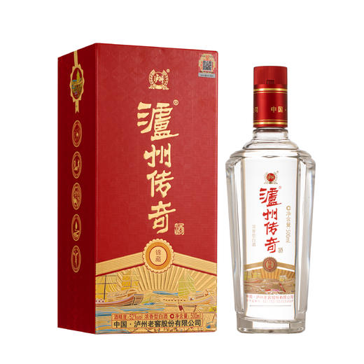 【泸州老窖出品 京东快递发货】泸州传奇500ml*4白酒 纯粮酿造 整箱发货 商品图1