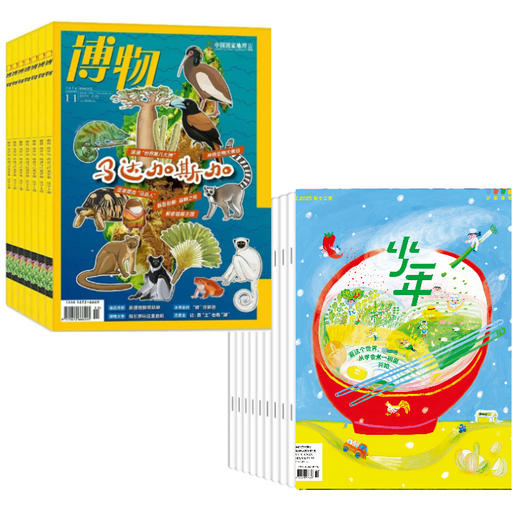 【组合订阅】《少年新知》+《博物》（2025.12月-2026.11月 ）年刊 赠送盲盒 商品图0