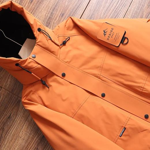 D120402山系户外！加厚防风防水连帽高蓬松冬季男士连帽羽绒服！ 商品图13