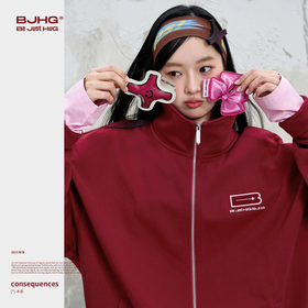 BJHG不计后果贴贴夹克外套男春秋2025新品美式潮牌宽松休闲外套女