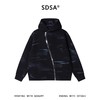 WT300SDSA男士秋冬新款痞帅男装潮牌撞色印花斜拉链连帽卫衣百搭时尚 商品缩略图0