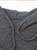 深灰连帽卫衣连衣裙套装 字母印花宽松针织两件套 休闲慵懒风秋冬舒适穿搭套组 商品缩略图2
