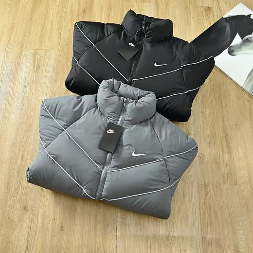 刺绣logo！加厚保暖！不压身！ 耐克钩子✓连帽棉衣，帽子可拆卸！高性价比 商品图5