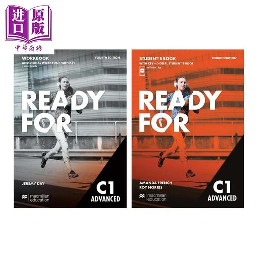 【中商原版】麦克米伦剑桥CAE考试备考学生用书+练习册套装 含答案配电子书 Ready for C1 Advanced Students Book Workbook 商品图0