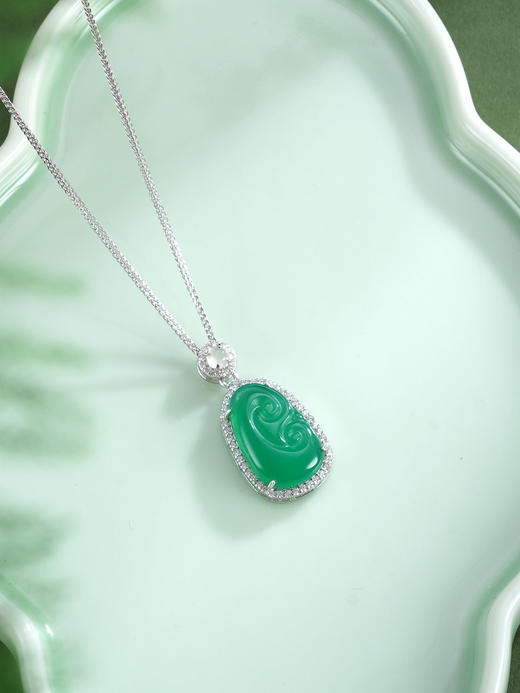 子佩集【清欢如意】银S925套链【TL016430】绿玉髓02511 商品图5