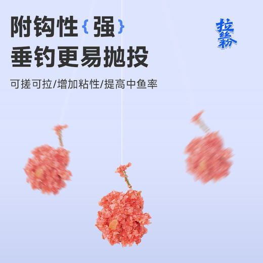 佳钓尼拉丝粉钓鱼专用拉大球粘粉饵料添加鲫鱼鲤鱼小麦高蛋白鱼饵 商品图3