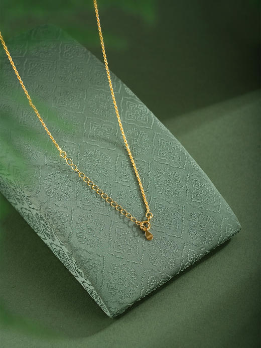 子佩集【江山如画】银S925套链【DZ07160】千里江山镀金晴水玉项链古法银2511 商品图3