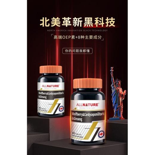 安美奇枸杞蛹虫草人参复合片1g×60片 商品图1