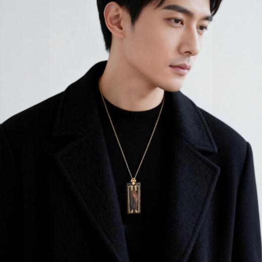 天然文莱沉香错金吊坠 沉水级 SP9319 商品图1