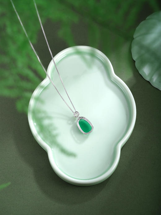 子佩集【清欢如意】银S925套链【TL016430】绿玉髓02511 商品图6