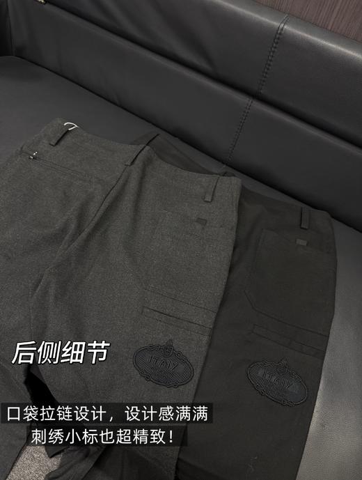 刺绣西装长裤高腰显瘦垂感商务休闲裤 商品图3