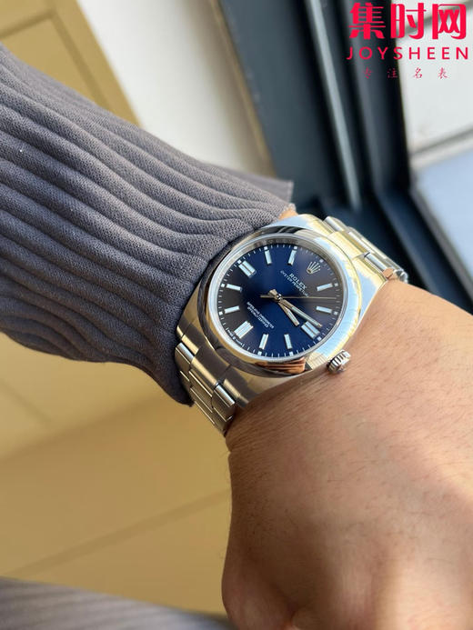 劳力士EWE蚝式恒动型41mm系列 3230机 蓝色盘 板带 男士腕表 商品图6