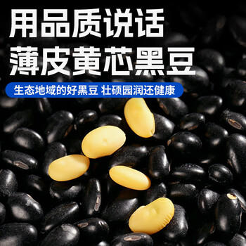 赤川肾型黑豆1.8斤 （ 黑皮无染色可打豆浆原料 五谷杂粮粗粮高蛋白） /粮油调味 /杂粮 /杂豆类 商品图6