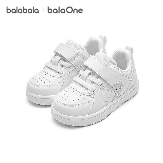 【balaOne】巴拉巴拉童鞋儿童板鞋男女童2025新款春秋透气小白鞋 商品图4