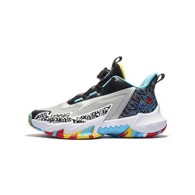 超级安踏男大童篮球鞋耐磨缓震运动鞋秋冬旋转扣跑步鞋312541101U