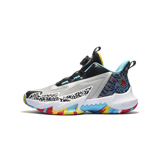 超级安踏男大童篮球鞋耐磨缓震运动鞋秋冬旋转扣跑步鞋312541101U 商品图0