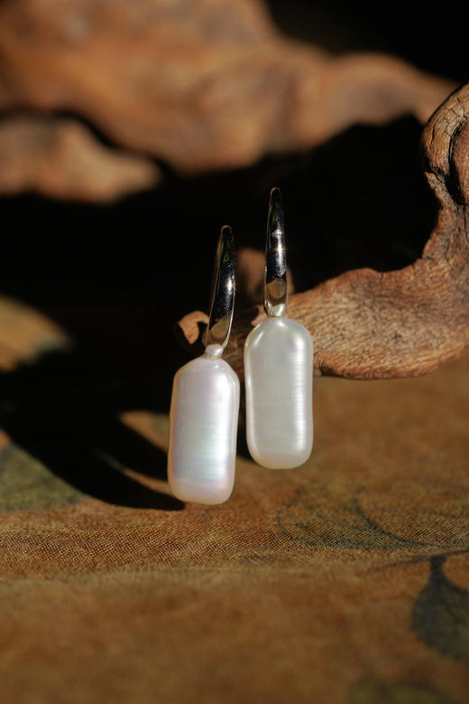 月历银｜珍珠耳勾 商品图2