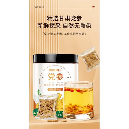 福东海党参50克（10克x5袋）/瓶（0.3-0.6） 商品图2