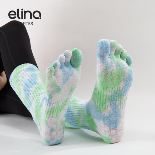 一恋普拉提2026新款扎染瑜伽长袜EYG24014 商品图6