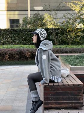 Canada Goose大鹅女款带帽羊毛插肩抓绒外套（MT）