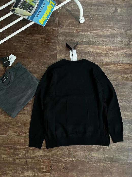 D120427新款下摆金属小标点缀男士商务休闲圆领毛衣 商品图5