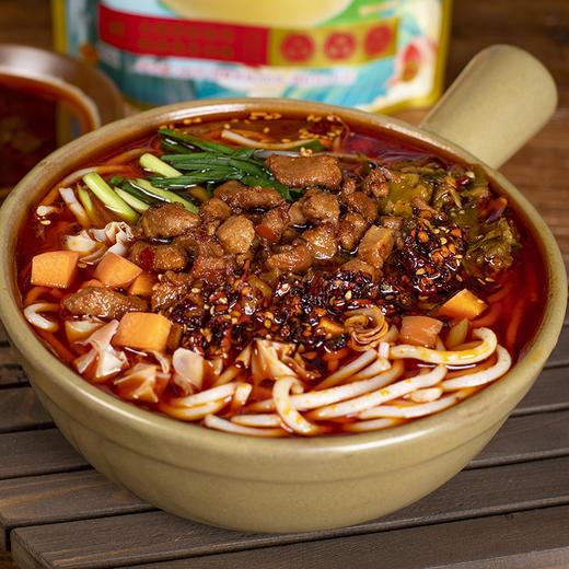 云南保山施甸小锅米线四种口味混装，小锅焖肉味/傣味木瓜酸汤味/+菌菇土鸡过桥米线味+大理凉拌米线味（共4包） 商品图2